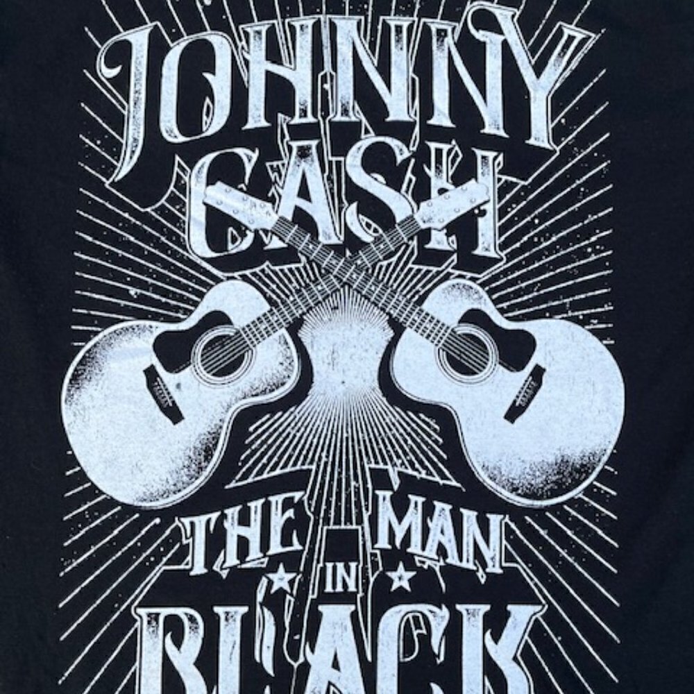 Johnny Cash NWT Men's Black Short Sleeve Crew-Neck Graphic T-Shirts Size Medium - Picture 3 of 6